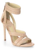 Thumbnail for your product : Brian Atwood Lucila Ankle-Strap Leather Sandals