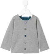 Thumbnail for your product : Familiar Contrast Pattern Button Cardigan