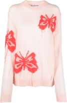 Butterfly intarsia-knit jumper 