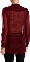 Thumbnail for your product : Anne Klein Long Sleeve Dot Print Blouse
