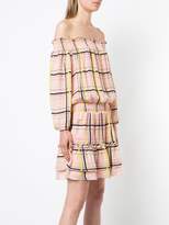 Thumbnail for your product : Nicole Miller electric plaid off shoulder dress