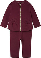 Thumbnail for your product : Burberry Check detail tracksuit 9-36 months
