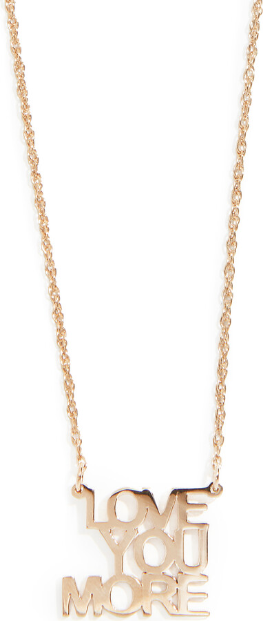 Jennifer Zeuner Jewelry Love You More Mini Necklace and Love You More Mini Pendant