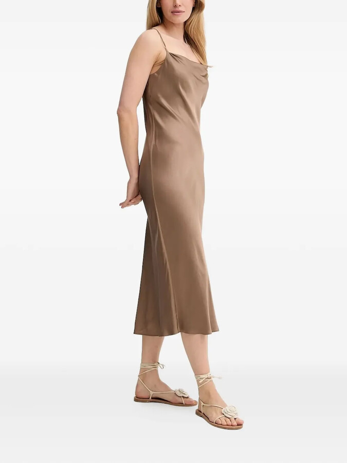 MUNTHE Babyloma cowl-neck midi dress