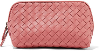 Bottega Veneta Intrecciato Leather Cosmetics Case - Pink