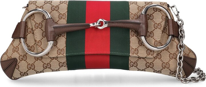 gucci GG chain strap leather bag — bows & sequins