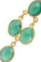 Thumbnail for your product : Chan Luu Gold-plated chalcedony earrings