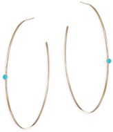 Thumbnail for your product : Zoë Chicco Gold Hoop Turquoise Set Earrings