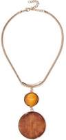 Thumbnail for your product : Kenneth Jay Lane Gold-Tone Wood Necklace