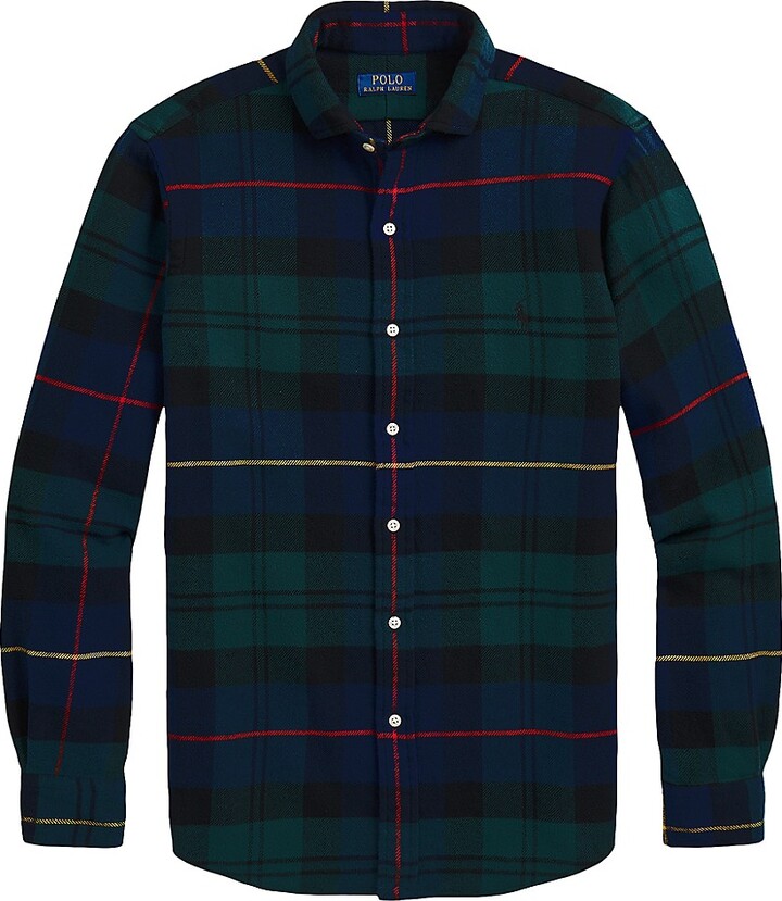 Polo Ralph Lauren Cotton Flannel ButtonUp Shirt ShopStyle