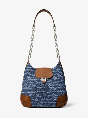 michael kors blue denim purse