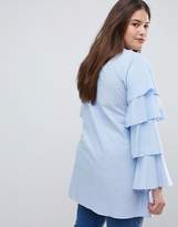 Thumbnail for your product : AX Paris Plus Tiered Sleeve Tunic Dress