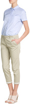 Thumbnail for your product : Victoria Beckham Denim Cotton Twill Cropped Pants