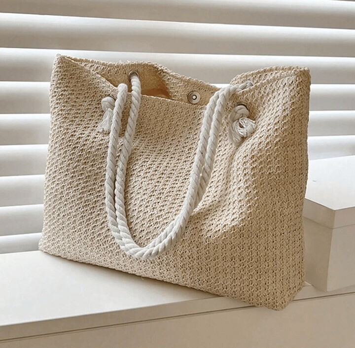 Cream Woven Bag Shop The Largest Collection ShopStyle UK