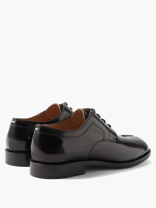 Maison Margiela Tabi Split-toe Patent-leather Shoes - Black