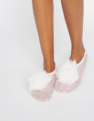 ASOS Holidays Cozy Footlet Socks With Pom