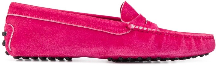 pink penny loafers