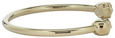 Thumbnail for your product : Alexander McQueen Gold Twin Thin Skull Bracelet