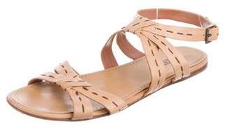 Alaia Leather Strap Sandals