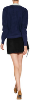 Thumbnail for your product : J.W.Anderson Boiled Wool Boat Neck Pullover Navy