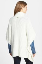 Thumbnail for your product : MICHAEL Michael Kors Faux Leather Pocket Turtleneck Poncho