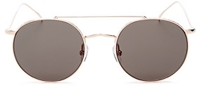 Illesteva Women's Allen Brow Bar Round Sunglasses, 50mm