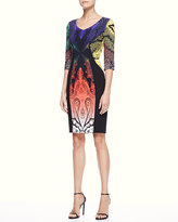 Thumbnail for your product : Etro Paisley Panel Dress, Multi/Black