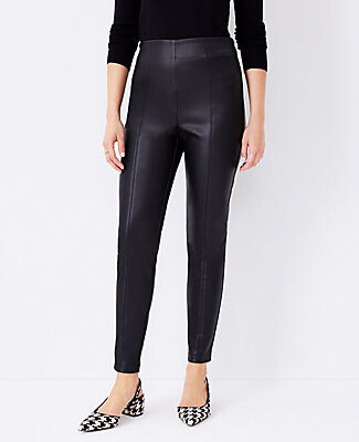 side zip leather pants