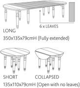 Thumbnail for your product : OKA Petworth Extending Weathered Oak Dining Table - Wood