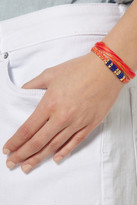 Thumbnail for your product : Aurélie Bidermann Takayama cotton and gold-dipped bracelet