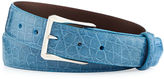 Thumbnail for your product : W.KLEINBERG W. Kleinberg Glazed Alligator Belt with Sterling Silver Buckle (Made to Order)
