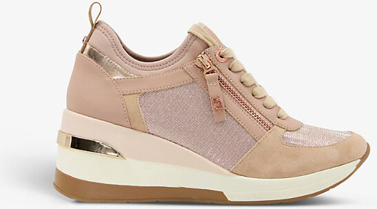 Louis Vuitton Leather Wedge Sneakers - Gold Sneakers, Shoes - LOU711443