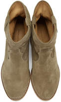 Thumbnail for your product : Isabel Marant Taupe Suede Crisi Boots