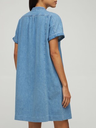 A.P.C. Temple Cotton Denim Mini Dress