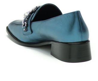 Marc Jacobs Tilde Embellished Leather Loafer