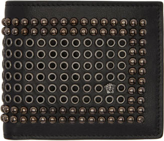 Versace Black Studded Wallet