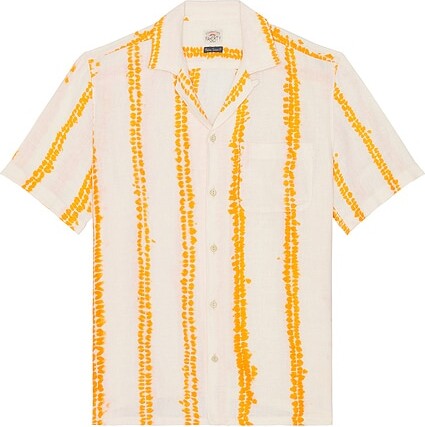 Faherty Shibori Palma Linen Shirt