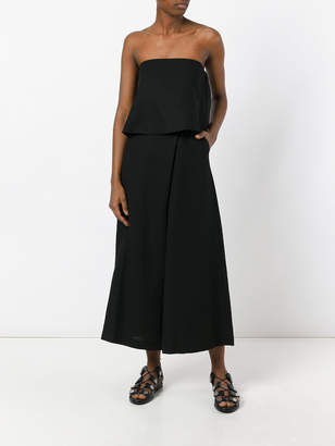 Enfold strapless flared jumpsuit