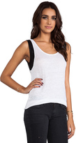 Thumbnail for your product : Bobi Linen Tank with Leather