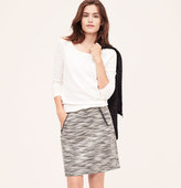 Thumbnail for your product : LOFT Petite Tweed Shift Skirt