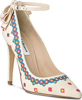 Thumbnail for your product : LK Bennett Corinne embroidered court shoe Natural