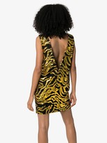Thumbnail for your product : Halpern Sequin-Embellished Wave Mini Dress