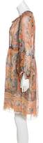 Thumbnail for your product : Isabel Marant Long Sleeve Knee-Length Dress