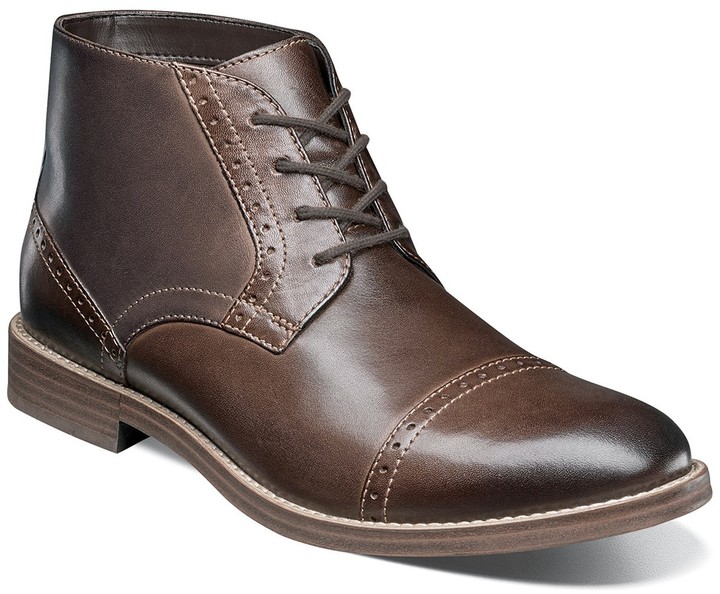 hugh cap toe lace up boot