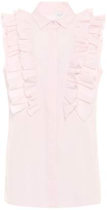 Giambattista Valli Ruffled cotton blouse