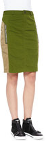 Thumbnail for your product : Marc by Marc Jacobs Army Nylon Pencil Skirt