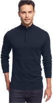Thumbnail for your product : Alfani RED Big and Tall Solid Quarter-Zip Sweater