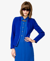 Thumbnail for your product : Forever 21 Satin Open Front Jacket
