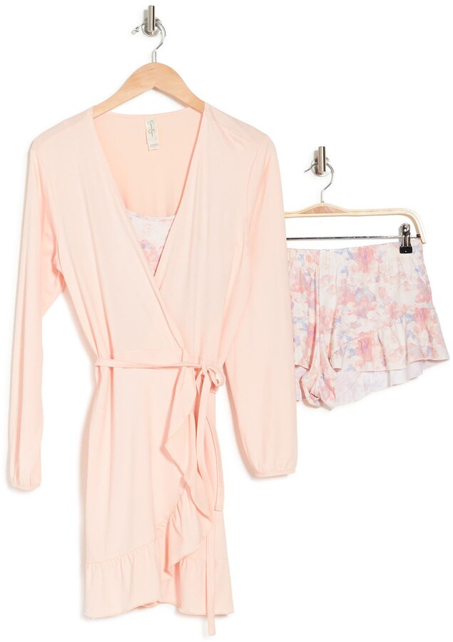 Jessica Simpson Robe, Cami & Shorts 3-Piece Pajama Set - ShopStyle