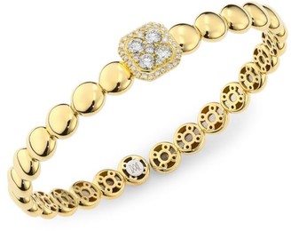 Alberto Milani Via Brera 18K Gold & Diamond Bubble Cuff Bracelet